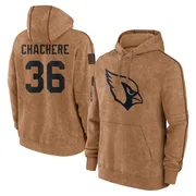 Men's Andre Chachere Arizona Cardinals Brown 2023 Salute To Service Club Pullover Hoodie