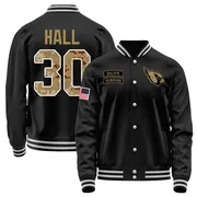 Men's Darren Hall Arizona Cardinals Black Salute to Service Sideline Performance Jacket