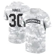 Men's Darren Hall Arizona Cardinals Camo Arctic 2024 Salute to Service Performance T-Shirt