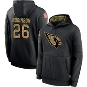 Men's Jammie Robinson Arizona Cardinals Black 2020 Salute to Service Sideline Performance Pullover Hoodie