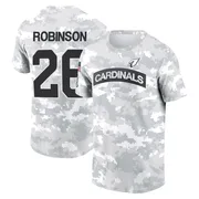 Men's Jammie Robinson Arizona Cardinals Camo Arctic 2024 Salute to Service Performance T-Shirt