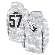 Men's Keshawn Banks Arizona Cardinals Camo Arctic 2024 Salute to Service Club Fleece Pullover Hoodie