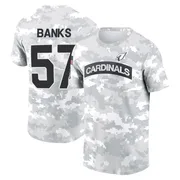 Men's Keshawn Banks Arizona Cardinals Camo Arctic 2024 Salute to Service Performance T-Shirt