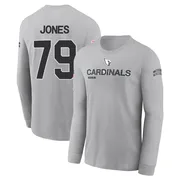 Men's Matthew Jones Arizona Cardinals Gray 2024 Salute to Service Long Sleeve T-Shirt