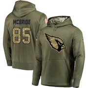 Men's Trey McBride Arizona Cardinals Olive Salute to Service Pullover Hoodie