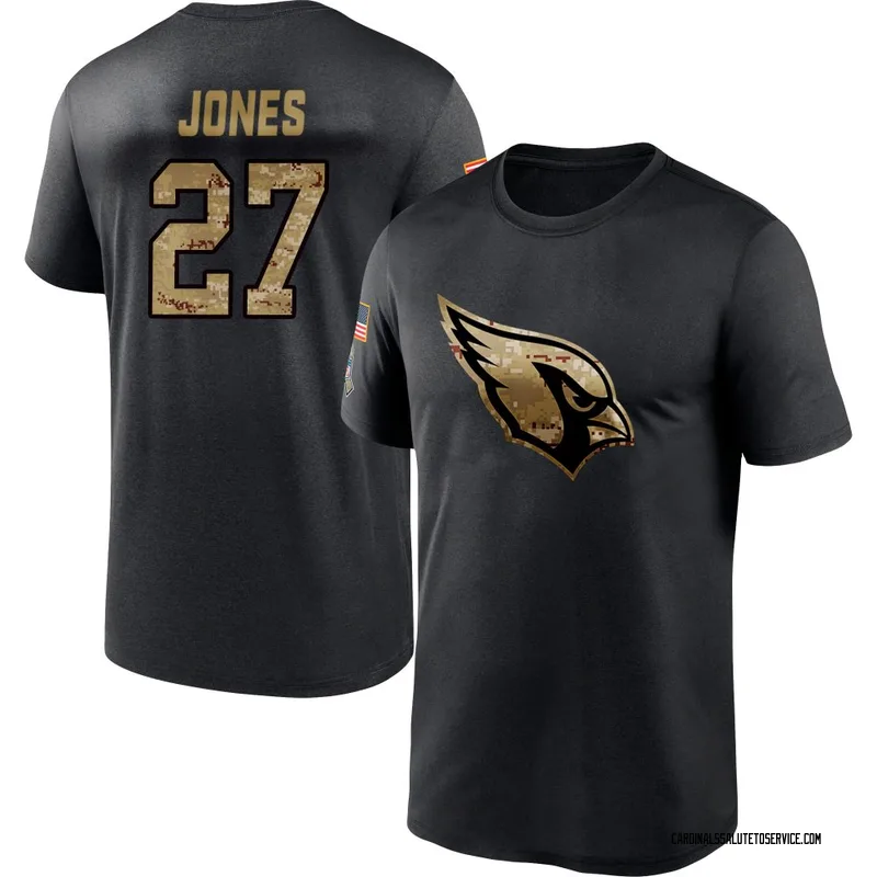 Men's Vi Jones Arizona Cardinals Black 2020 Salute To Service Performance T-Shirt