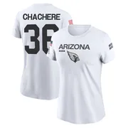 Women's Andre Chachere Arizona Cardinals Legend White 2024 Salute to Service Performance T-Shirt