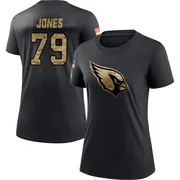 Women's Matthew Jones Arizona Cardinals Black 2020 Salute To Service Performance T-Shirt