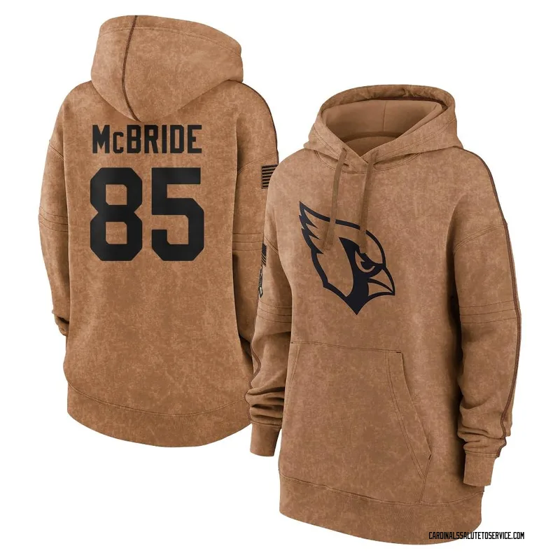 Women's Trey McBride Arizona Cardinals Brown 2023 Salute To Service Pullover Hoodie