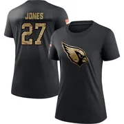 Women's Vi Jones Arizona Cardinals Black 2020 Salute To Service Performance T-Shirt