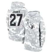 Women's Vi Jones Arizona Cardinals Camo Arctic 2024 Salute to Service Club Fleece Pullover Hoodie