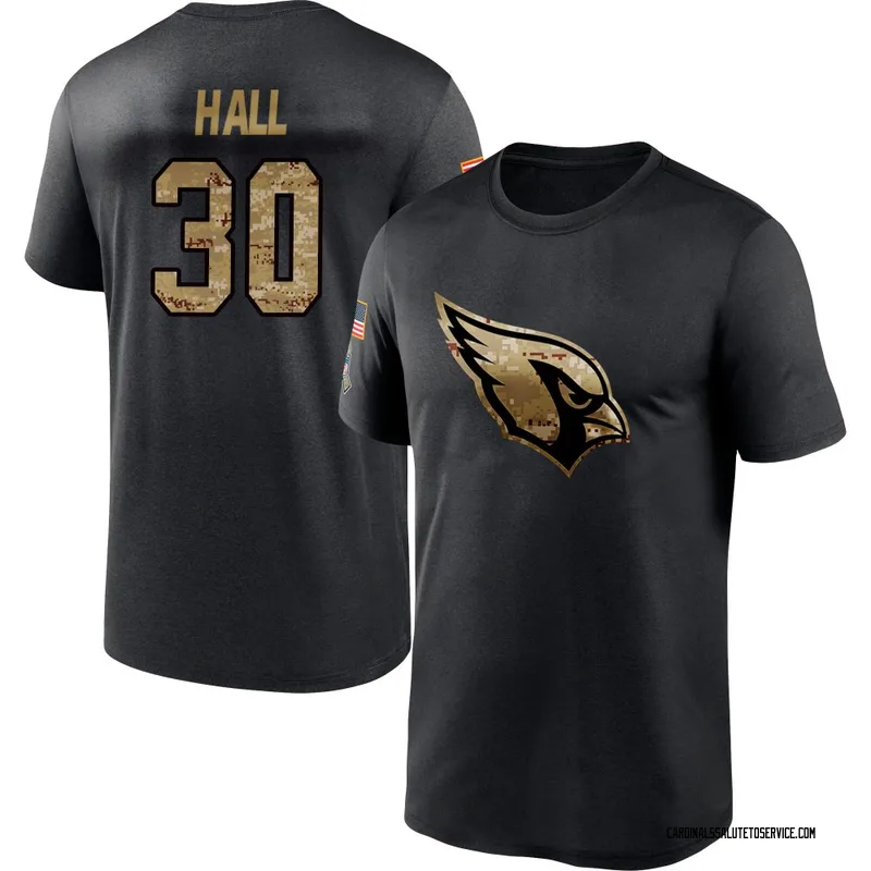 Youth Darren Hall Arizona Cardinals Black 2020 Salute To Service Performance T-Shirt