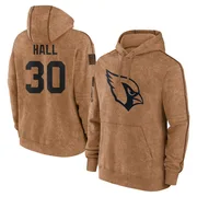 Youth Darren Hall Arizona Cardinals Brown 2023 Salute To Service Club Pullover Hoodie