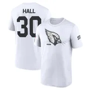 Youth Darren Hall Arizona Cardinals Legend White 2024 Salute to Service Performance T-Shirt