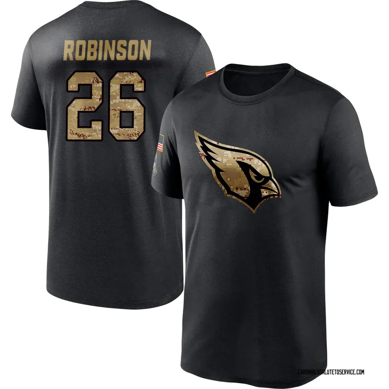 Youth Jammie Robinson Arizona Cardinals Black 2020 Salute To Service Performance T-Shirt