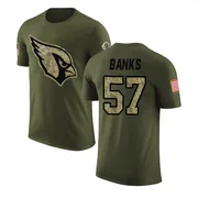 Youth Keshawn Banks Arizona Cardinals Legend Olive Salute to Service T-Shirt