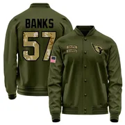 Youth Keshawn Banks Arizona Cardinals Olive Salute to Service Sideline Performance Jacket