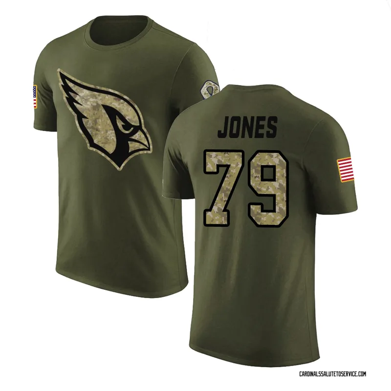 Youth Matthew Jones Arizona Cardinals Legend Olive Salute to Service T-Shirt