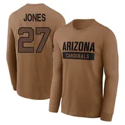 Youth Vi Jones Arizona Cardinals Brown 2023 Salute To Service Long Sleeve T-Shirt